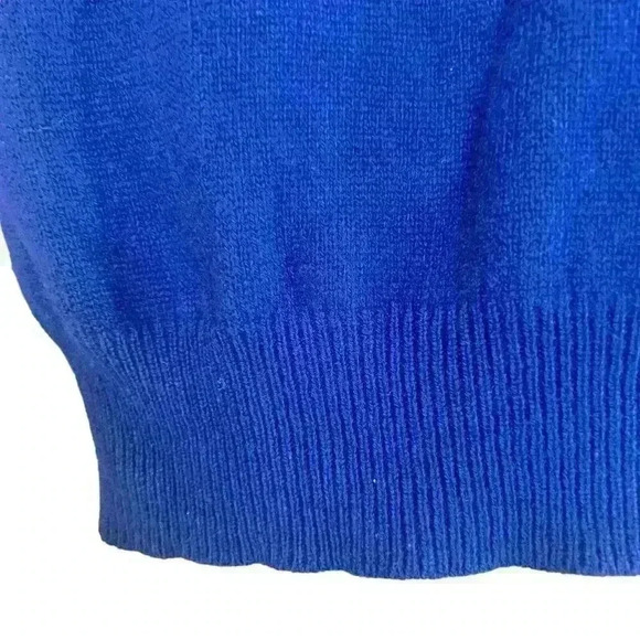 Men’s Polo Ralph‎ Lauren Long Sleeve Polo 100% Lambswool Blue - Picture 2 of 9